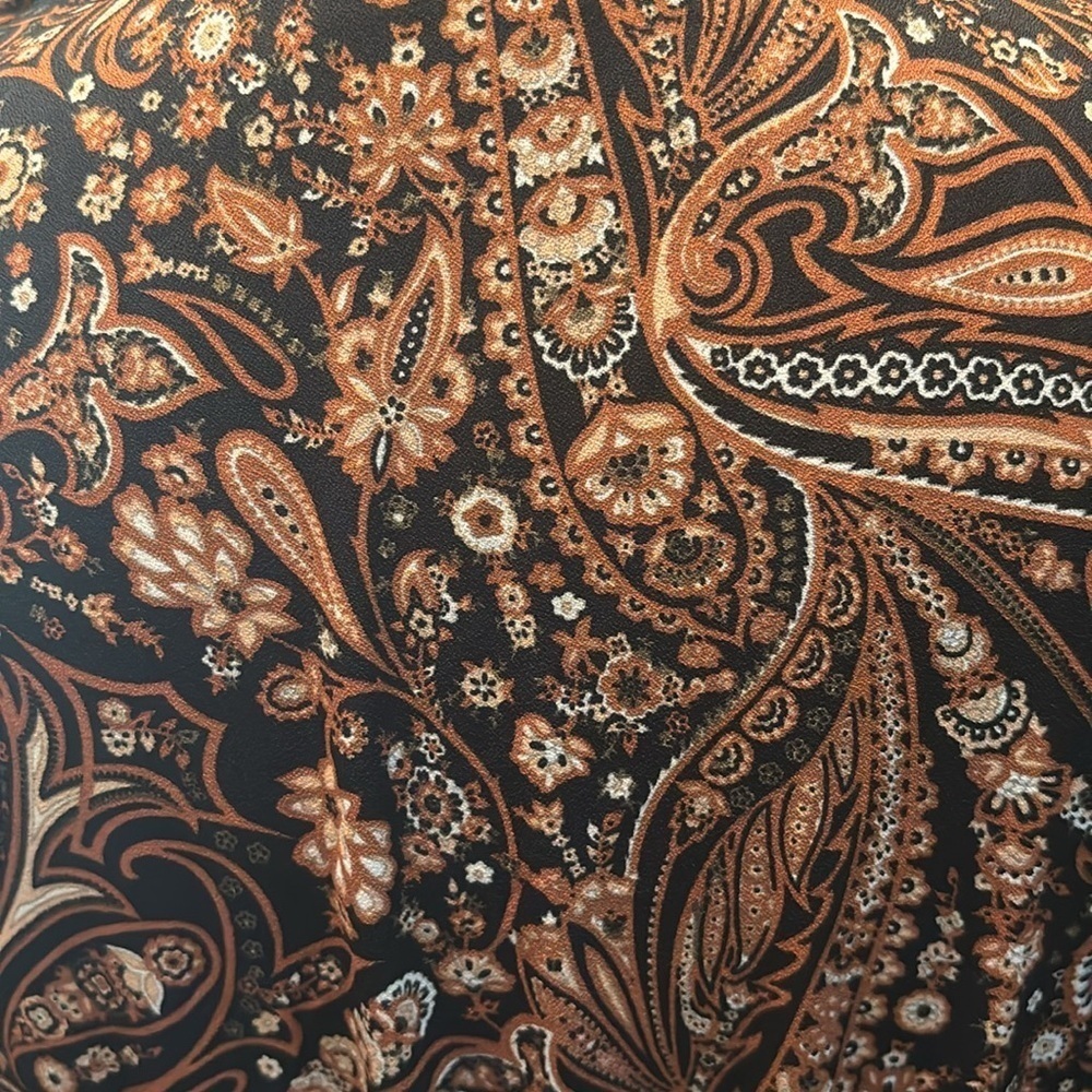 Black Tape Floral Faux Wrap Long Sleeve Midi Dress - Picture 3 of 9